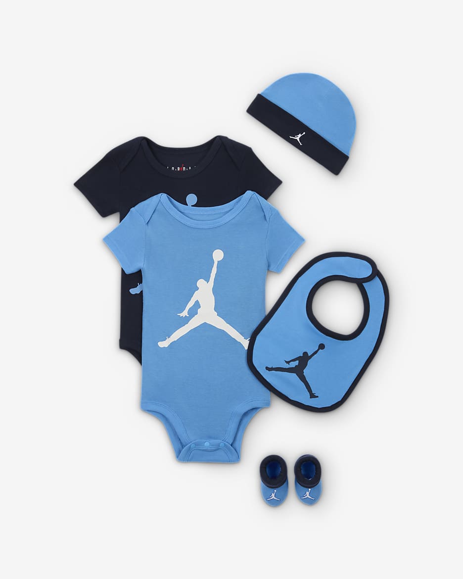 Coffret de 5 bodys Jordan 5 Piece Core Gift Set pour bebe. Nike FR